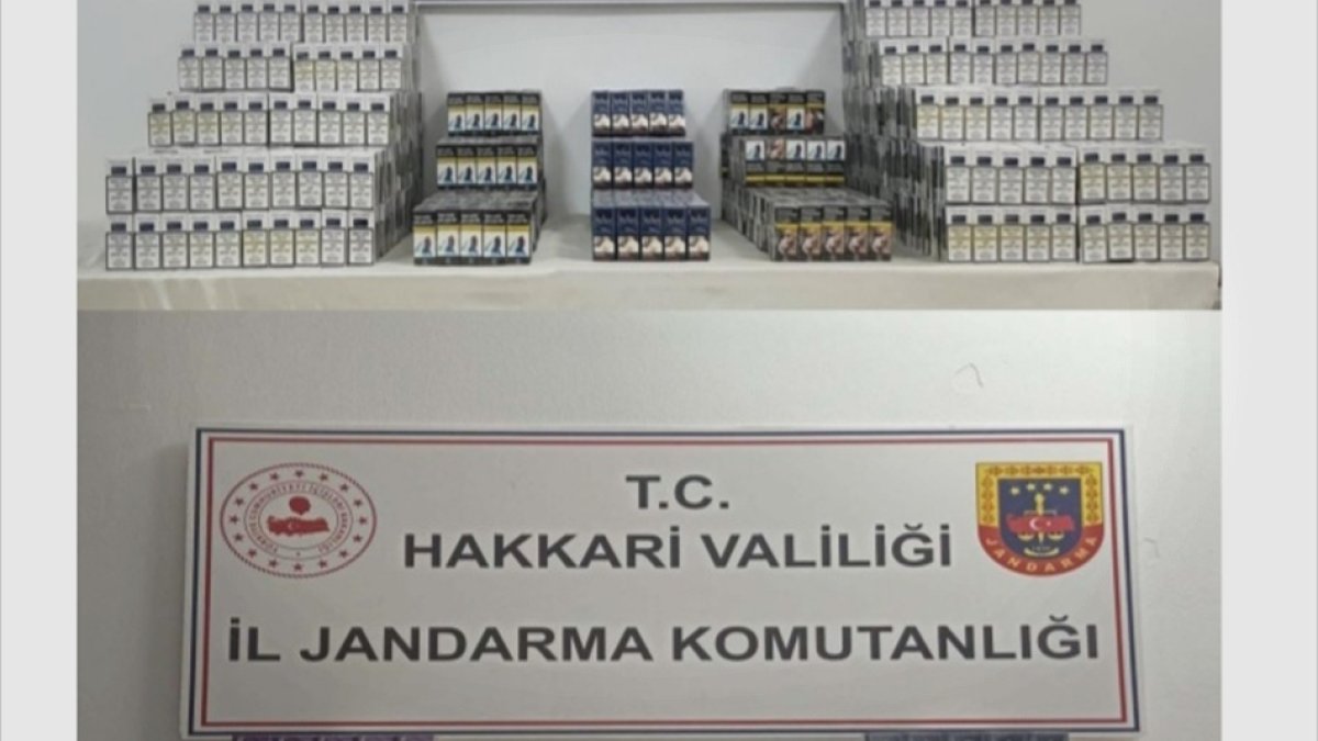 Hakkari'de gümrük kaçağı 3 bin 951 paket sigara ele geçirildi