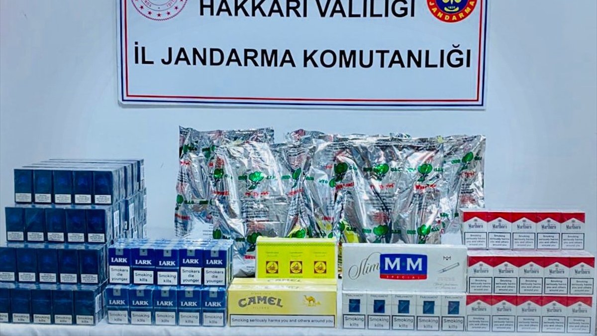 Hakkari'de gümrük kaçağı sigara ele geçirildi