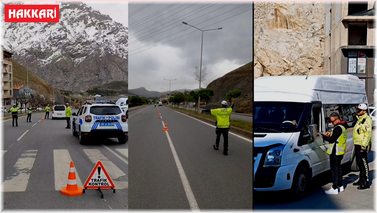 Hakkari'de "Hayatla Yarışılmaz" sloganıyla radar denetimi