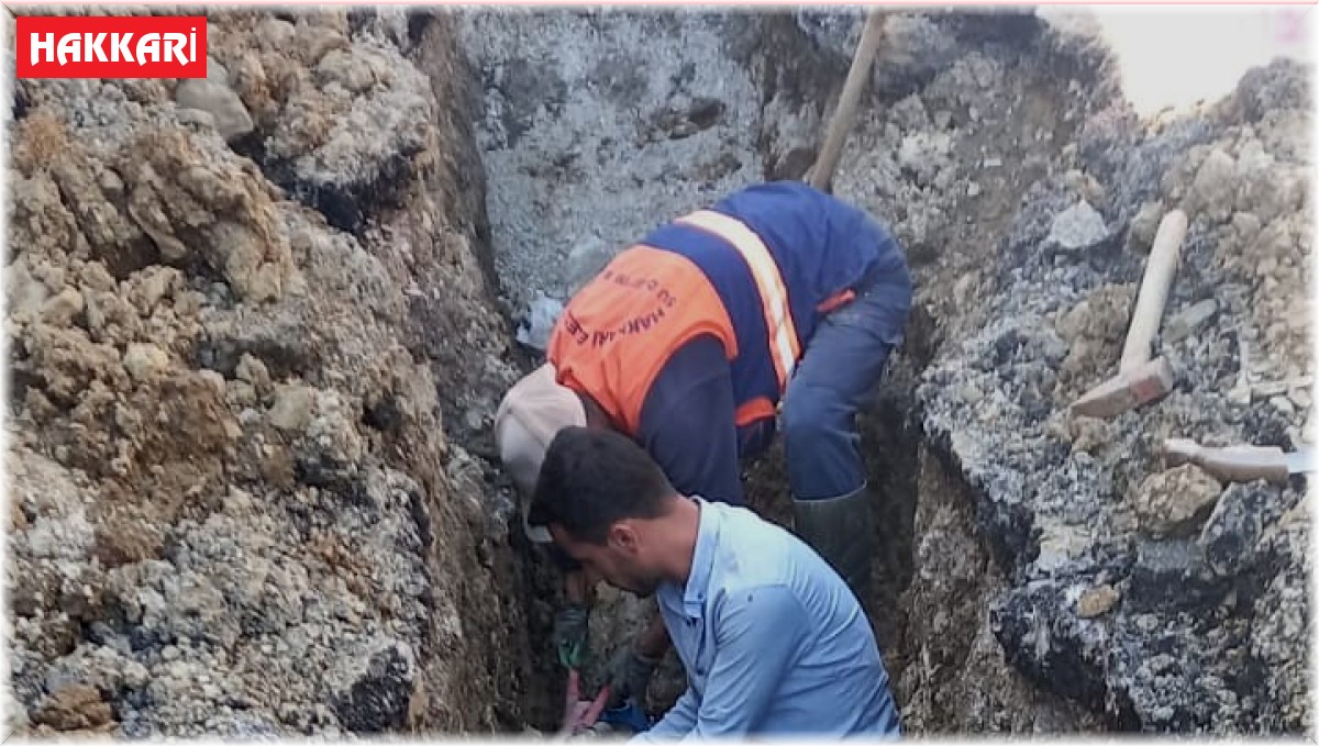Hakkari'de içme suyu arızası giderildi