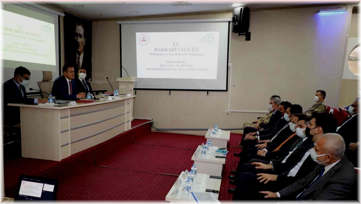 Hakkari'de il koordinasyon kurulu toplantısı düzenlendi