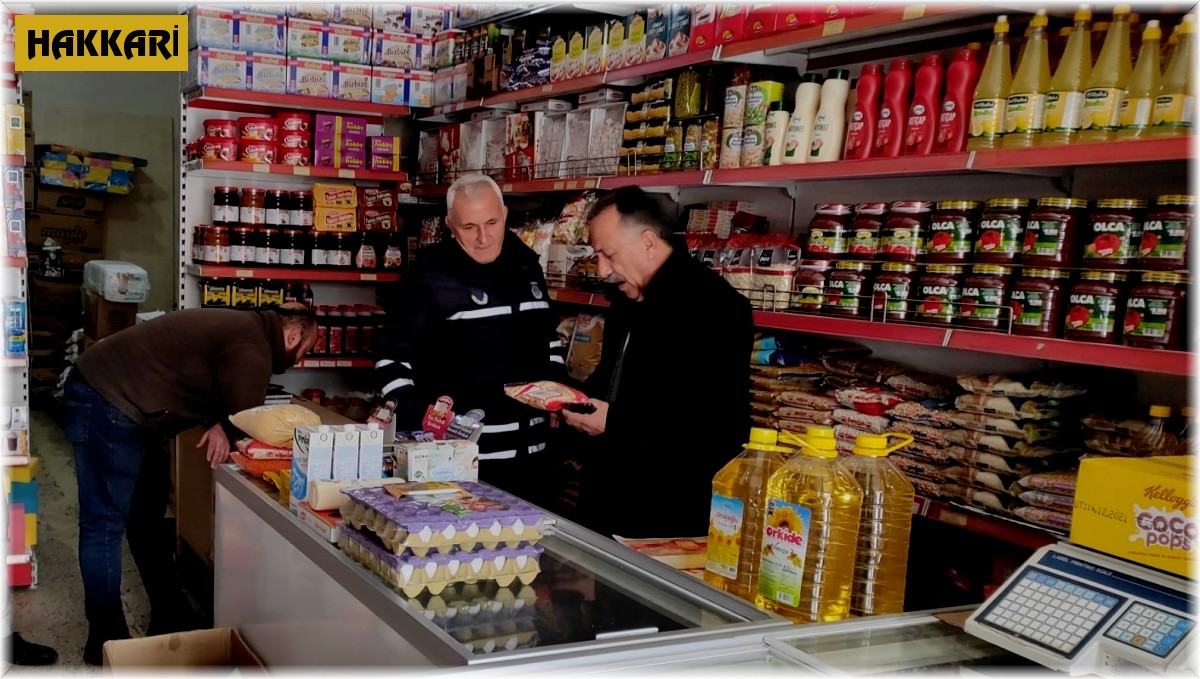 Hakkari'de iş yerlerine yönelik denetim