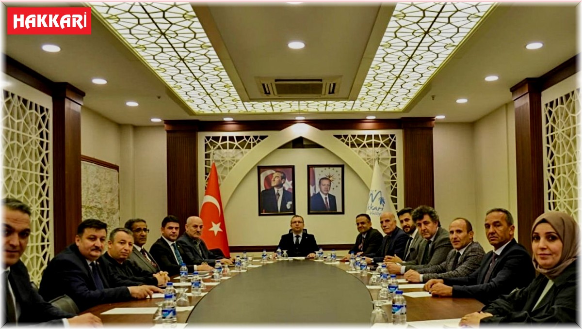 Hakkari'de 'İstihdam ve Mesleki Eğitim Kurulu Toplantısı' yapıldı