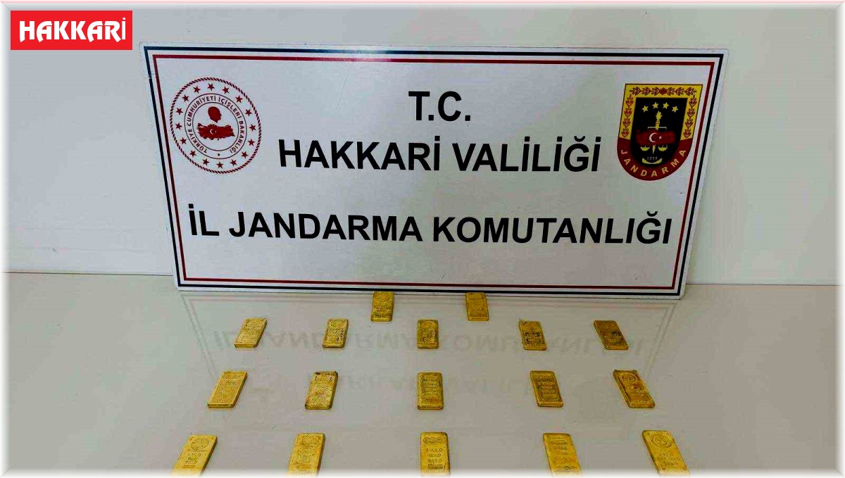 Hakkari'de kaçak 22 kilo külçe altın ele geçirildi