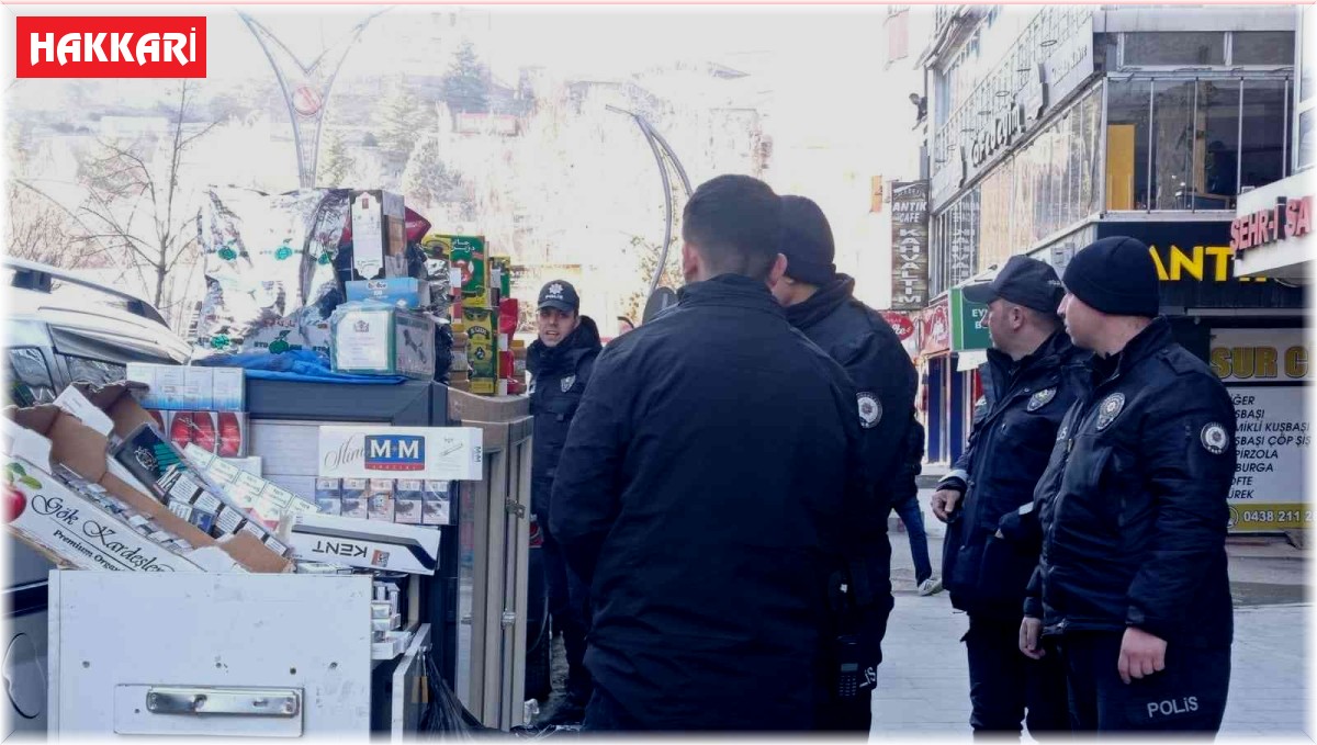 Hakkari'de kaçak sigara denetimi