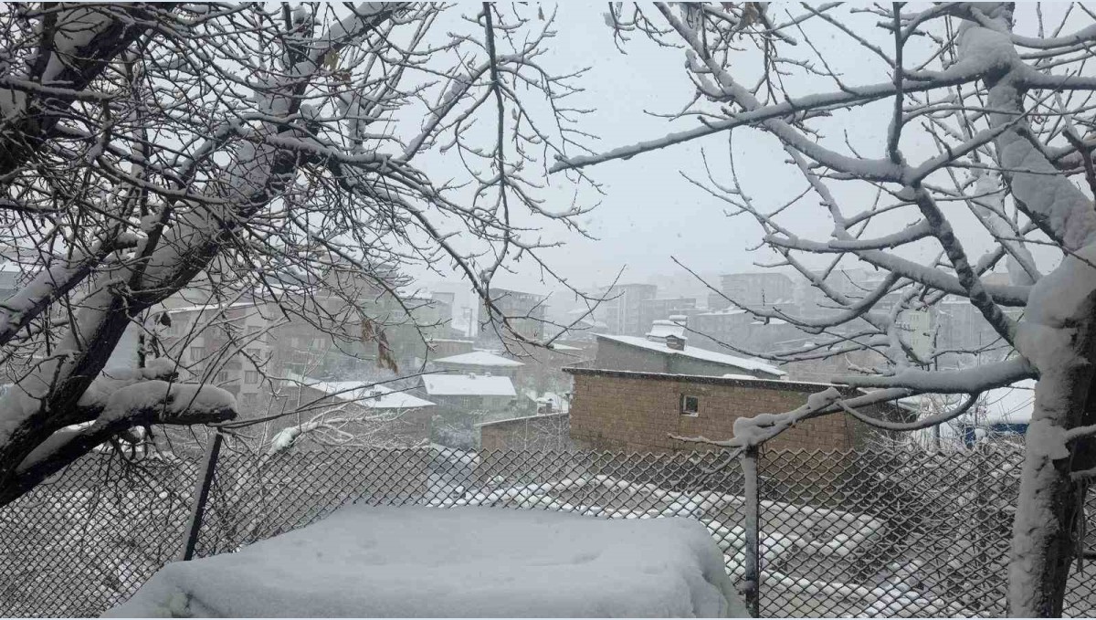 Hakkari'de kar ve fırtına etkisini sürdürüyor