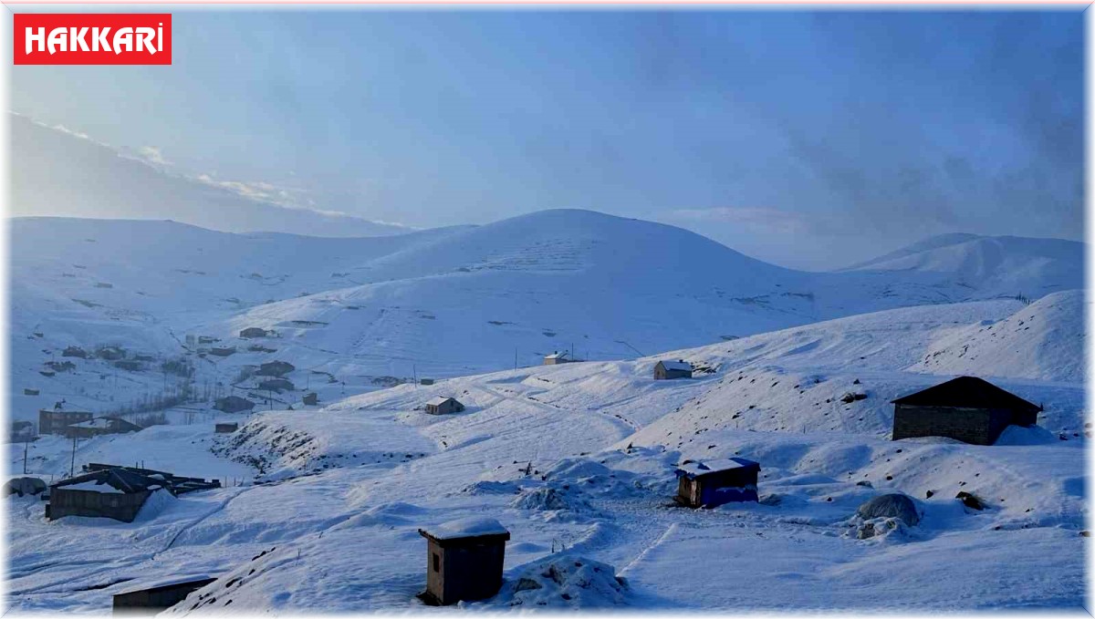 Hakkari'de kardan kapanan yolları açma çalışmaları sürüyor