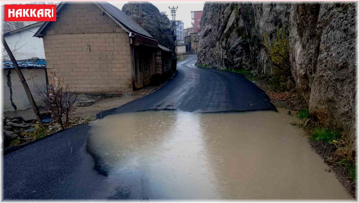 Hakkari'de karla karışık yağmur etkili olmaya başladı