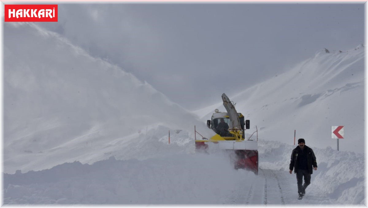 Hakkari'de karla mücadele çalışması
