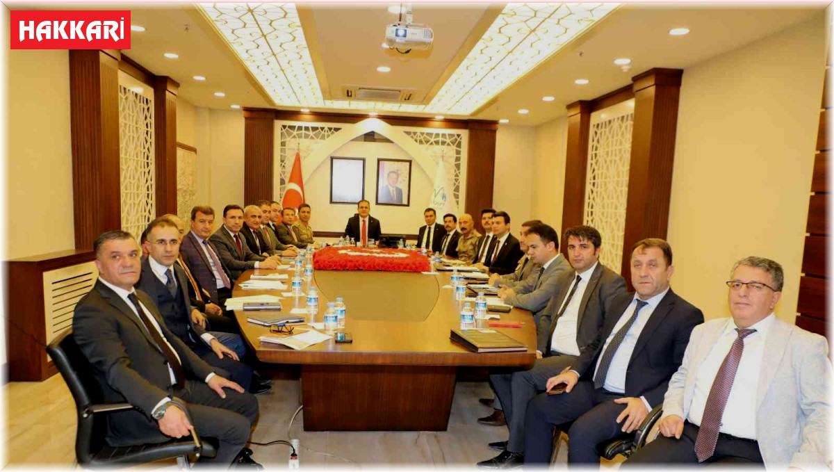 Hakkari'de 'Karla Mücadele Koordinasyon Toplantısı' yapıldı