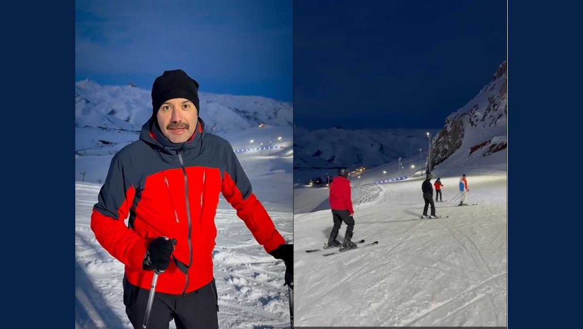 Hakkari'de kayak merkezi ışıklandırıldı: Gece kayak keyfi başladı