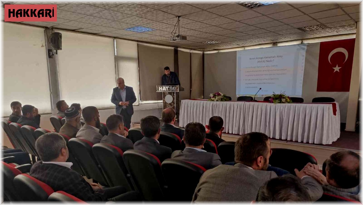 Hakkari'de 'Kırım-Kongo Kanamalı Ateşi' konulu toplantı