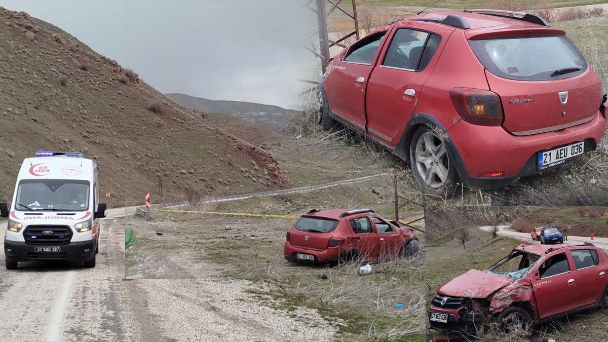 Hakkari'de kontrolden çıkan otomobil elektrik direğine çarptı: 1 ölü, 1 yaralı