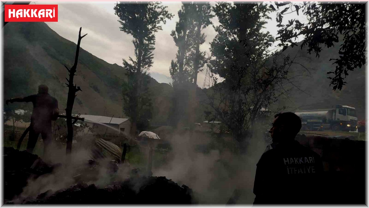 Hakkari'de korkutan yangına zamanında müdahale