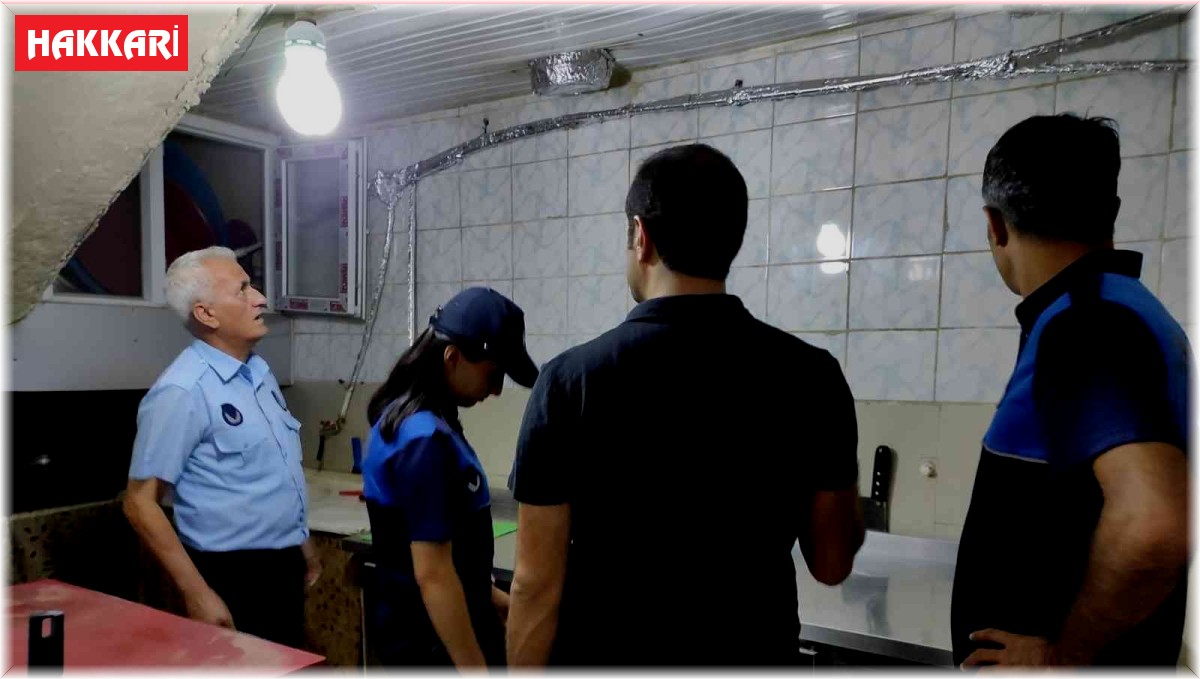 Hakkari'de lokanta imalathaneleri denetlendi