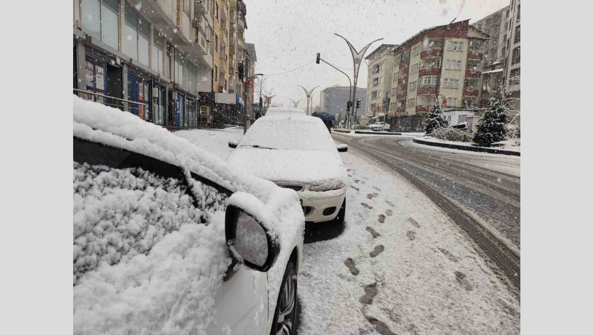 Hakkari'de mevsimin ilk karı yağdı