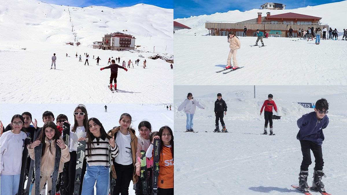 Hakkari'de nisan ortasında kayak sürprizi, Mergabütan kayak merkezinde sezon devam ediyor