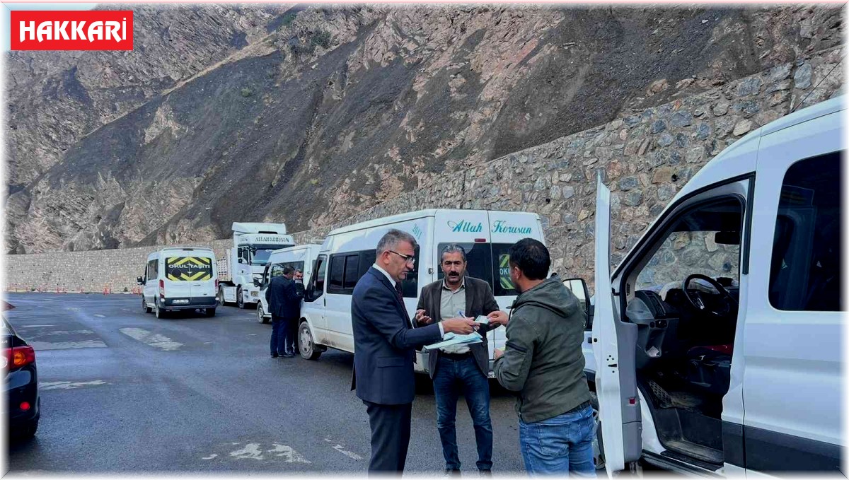 Hakkâri'de öğrenci servisleri denetlendi