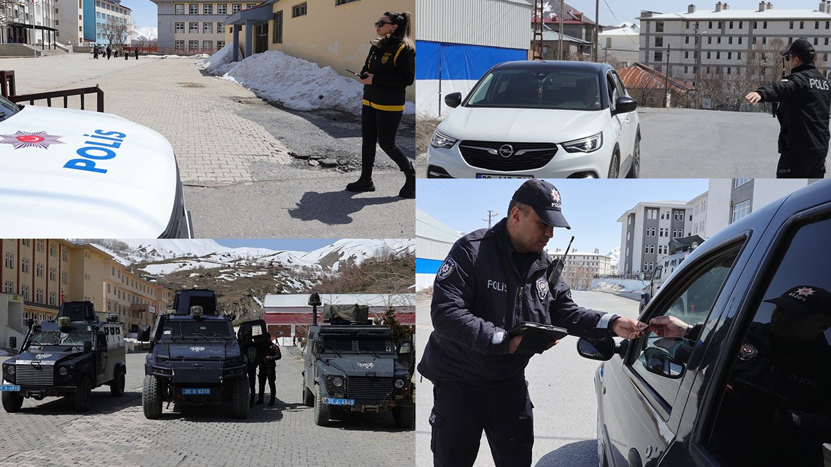 Hakkari'de okul çevrelerinde polis denetimi: Araçlar durduruldu, GBT yapıldı