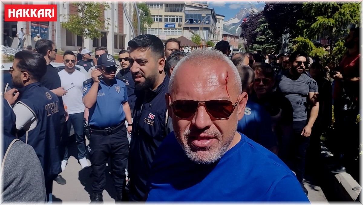 Hakkari'de olaylar çıktı: Polis amiri başından yaralandı