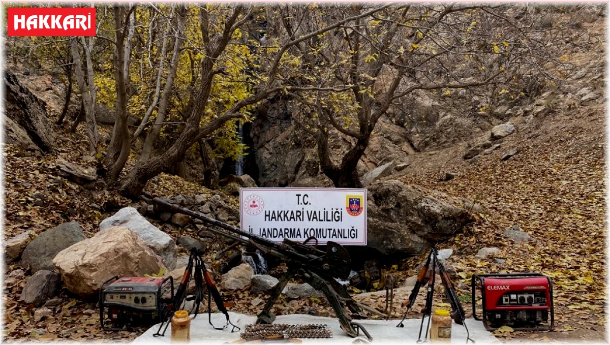 Hakkari'de PKK'ya ait çok sayıda silah ve mühimmat ele geçirildi