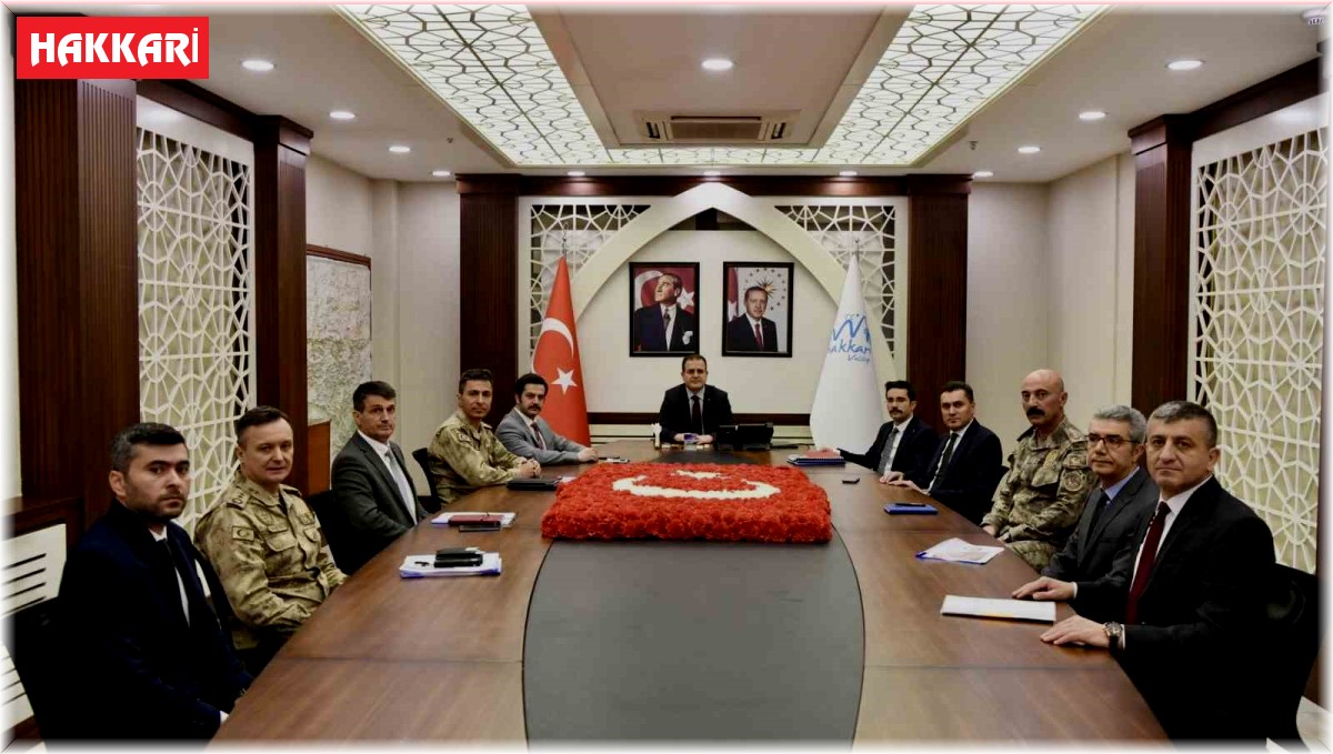 Hakkari'de seçim güvenliği toplantısı yapıldı