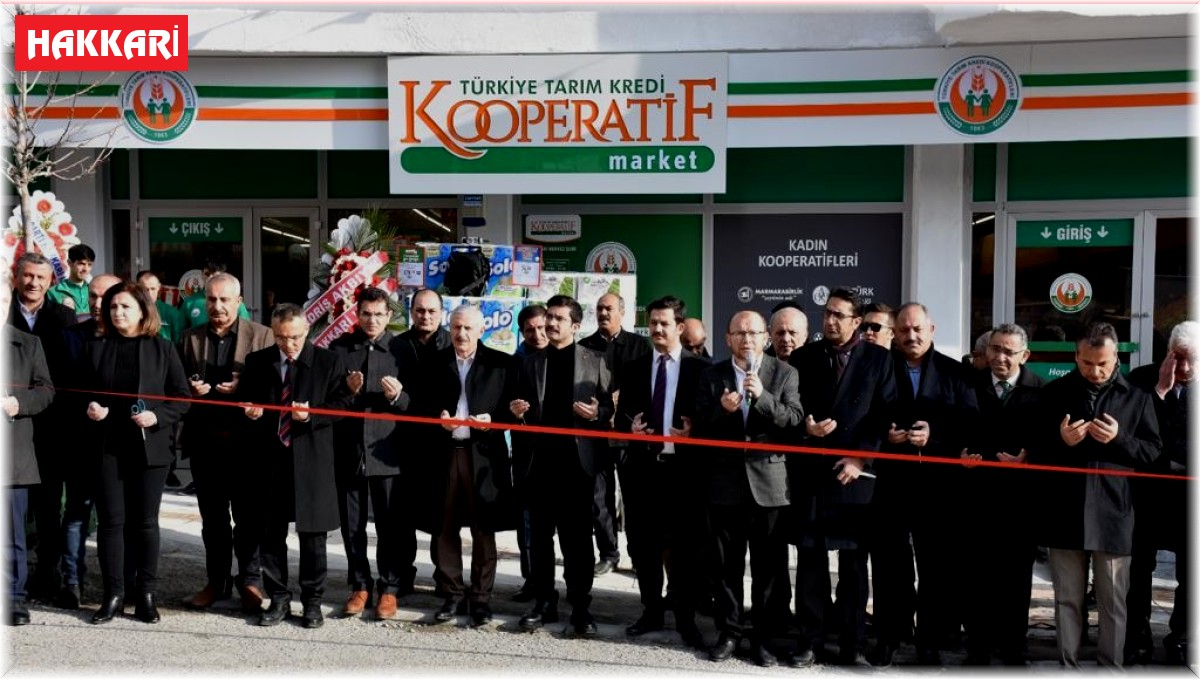 Hakkari'de Tarım Kredi Kooperatif Marketi açıldı