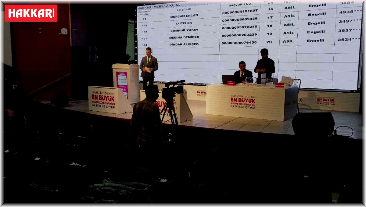 Hakkari'de TOKİ kurası heyecanı