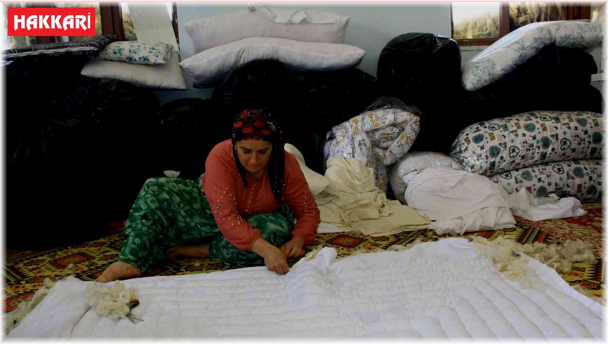 Hakkari'de unutulmaya yüz tutmuş yorgancılık yaşatılıyor