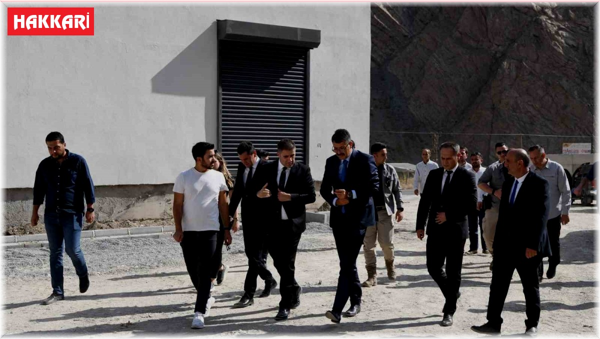 Hakkari'de yapımı devam eden modern mezbaha inşaatında sona gelindi