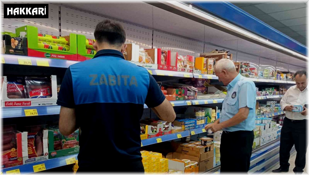 Hakkari'de zincir marketlere sıkı denetim