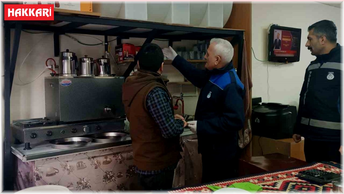 Hakkari'deki çay ocaklarında hijyen denetimi