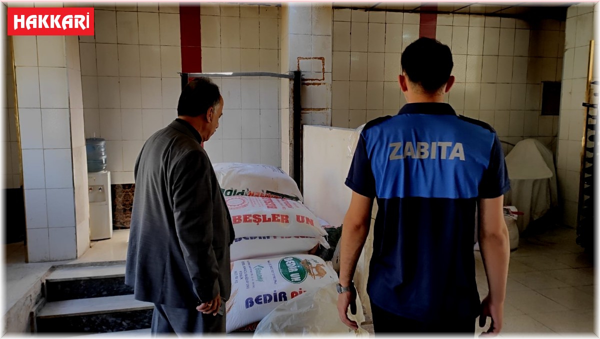 Hakkari'deki fırınlar denetlendi