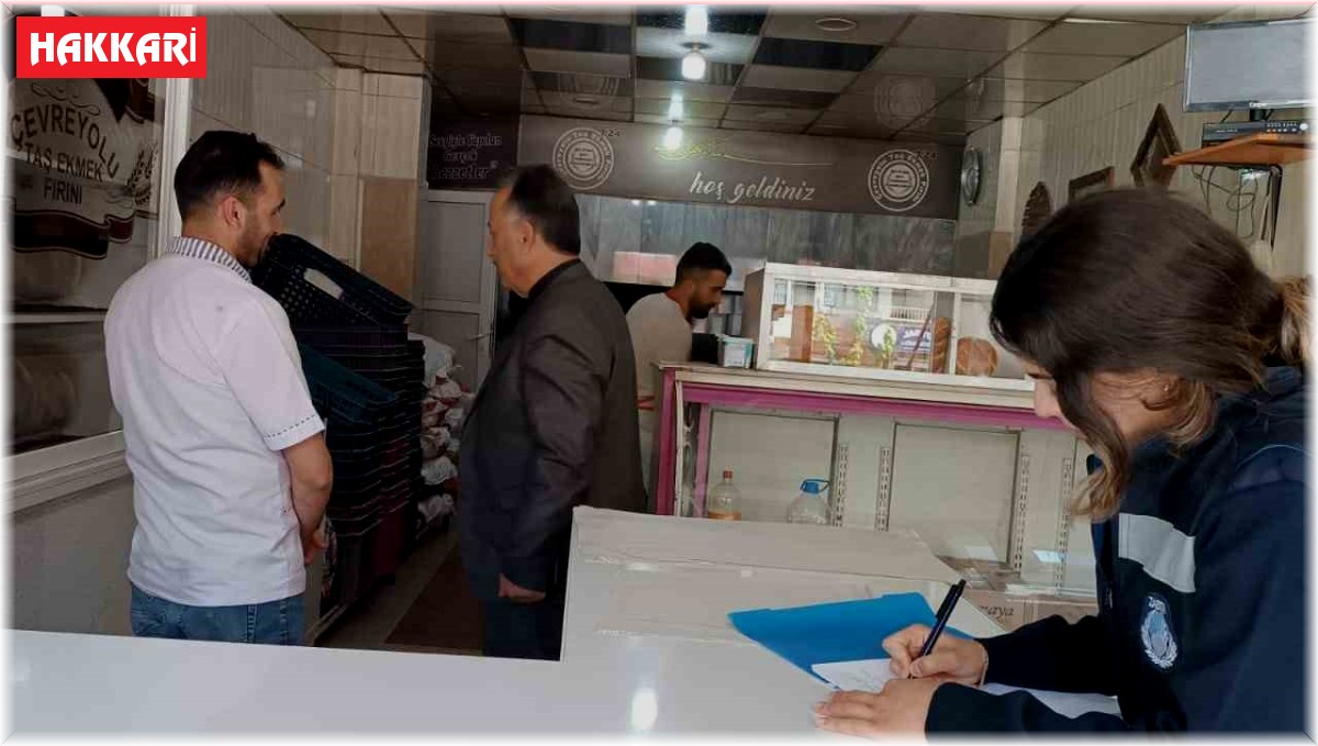 Hakkari'deki fırınlar tam not aldı