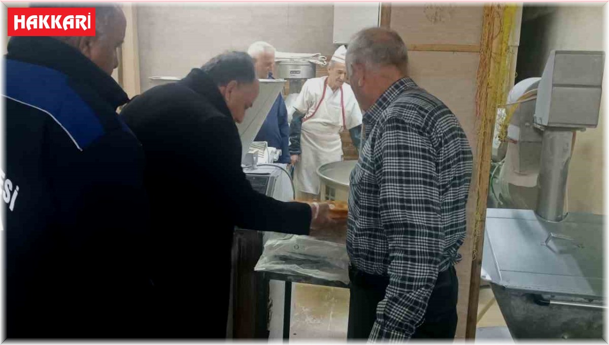 Hakkâri'deki fırınlarda gramaj denetimi yapıldı