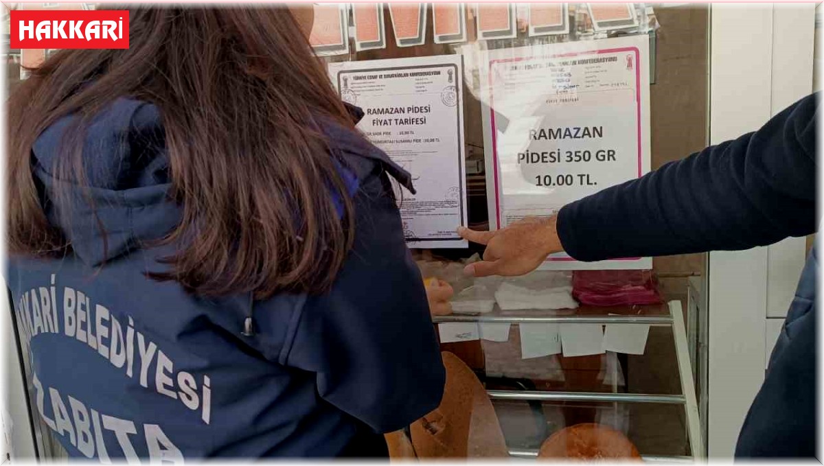 Hakkari'deki fırınlarda hijyen ve gramaj denetimi