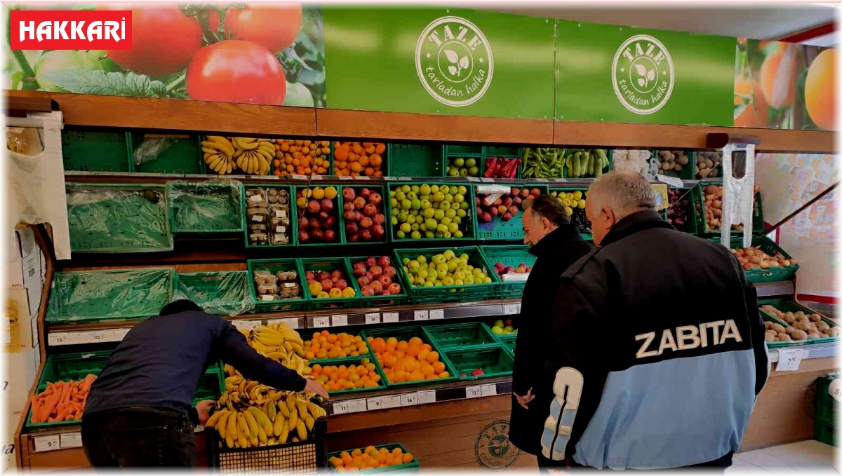 Hakkari'deki işletmelere sıkı denetim