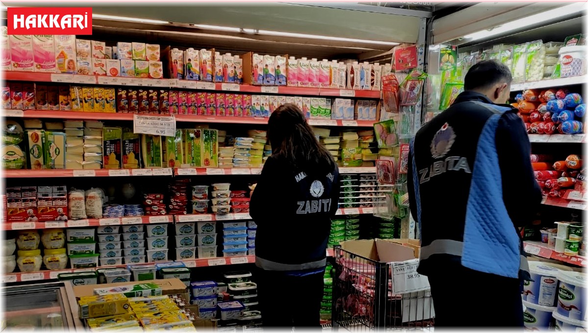 Hakkari'deki marketlerde etiket denetimi yapıldı