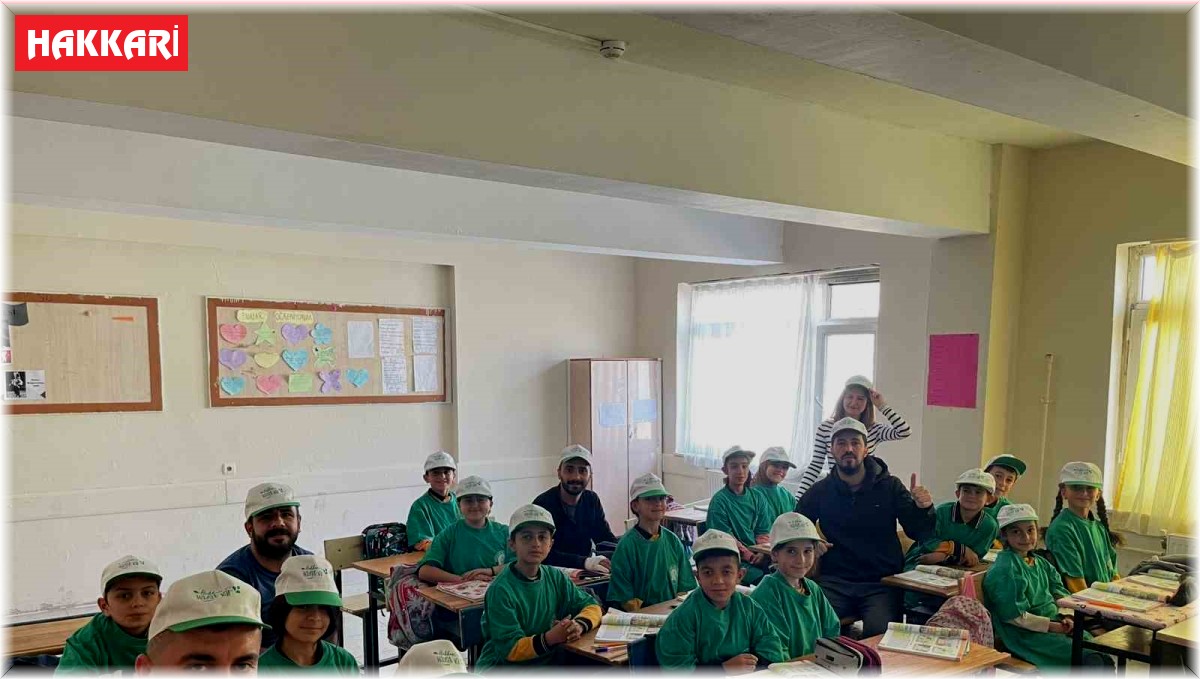 Hakkari'deki okullarda çevre bilinci eğitimleri sürüyor