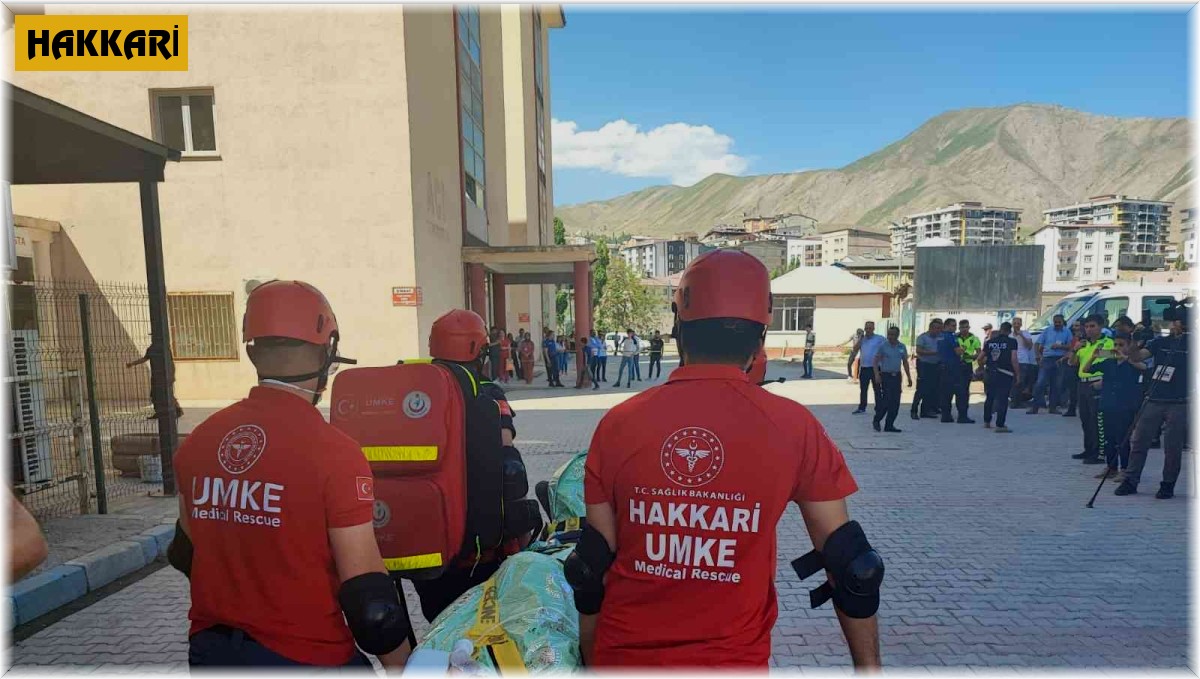 Hakkari Devlet Hastanesinde yangın tatbikatı