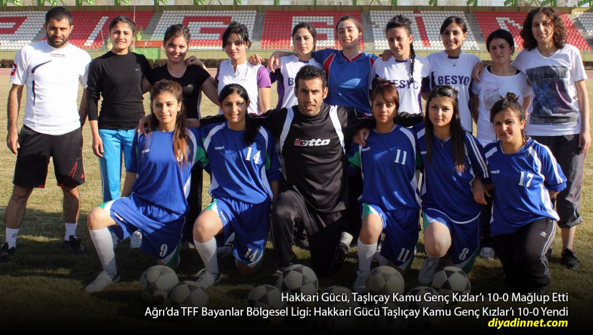 Hakkari Gücü, Taşlıçay Kamu Genç Kızlar'ı 10-0 Mağlup Etti