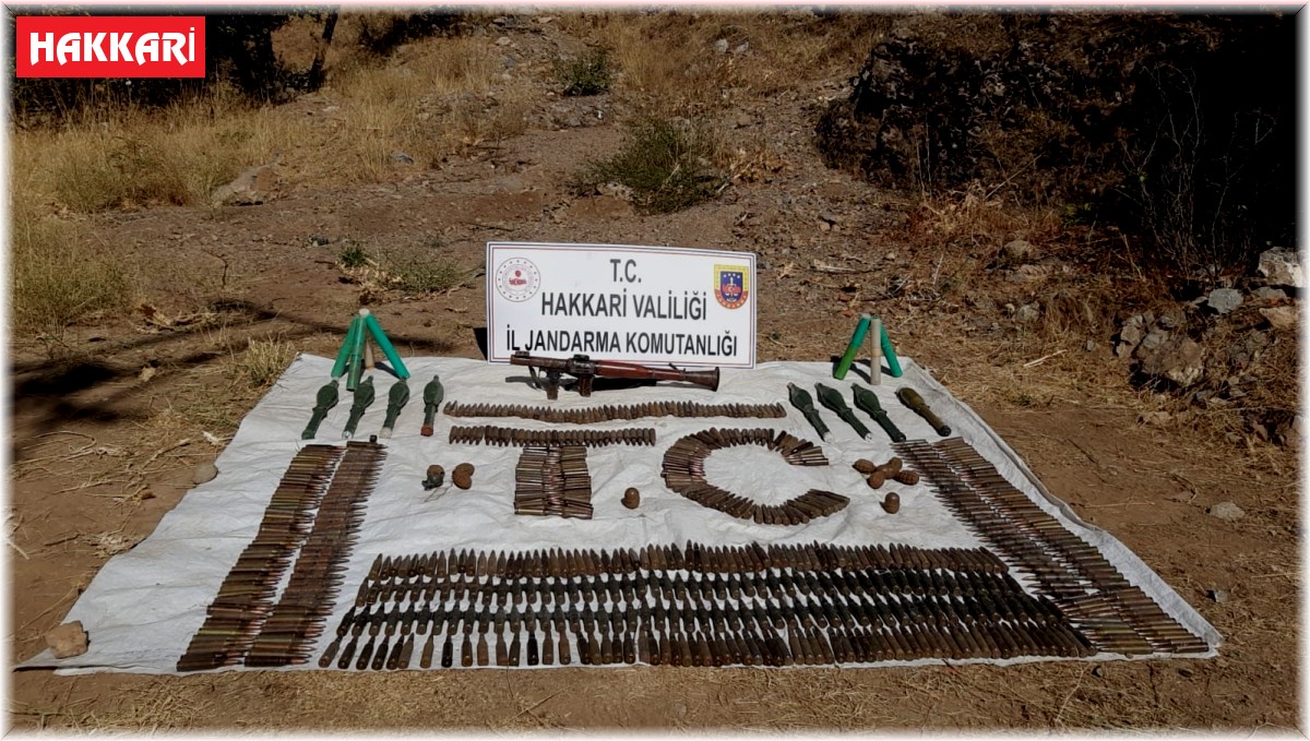 Hakkari kırsalındaki sığınakta mühimmat ele geçirildi