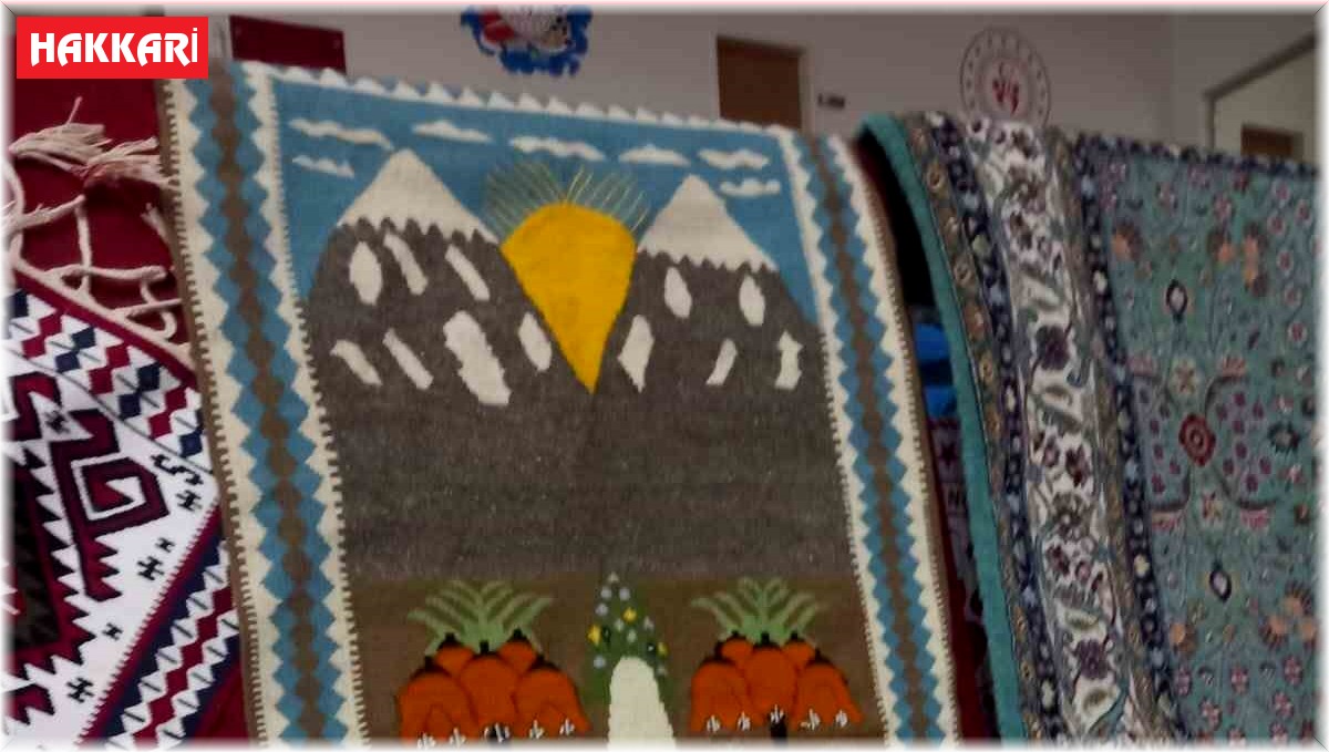 Hakkari'nin doğal güzellikleri kilime işlendi