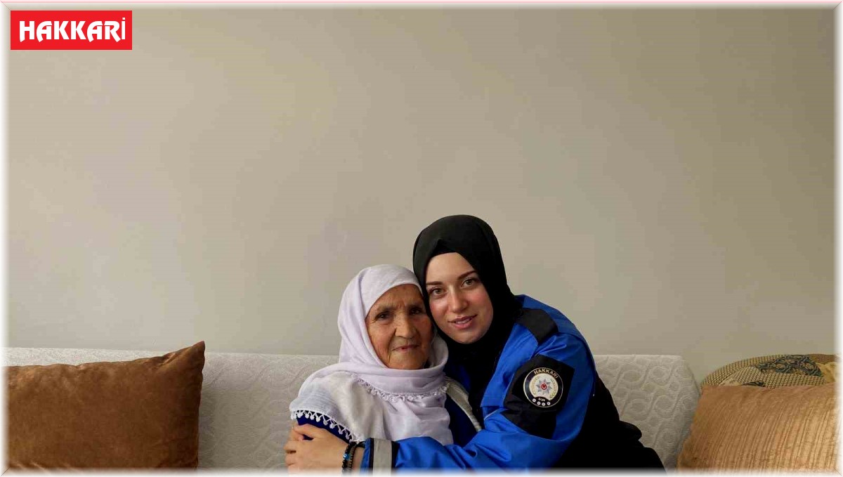 Hakkari polisinden 100 yaşındaki Zeynep nineye ziyaret