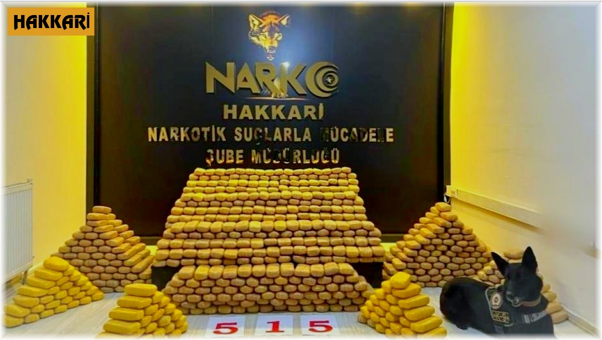 Hakkâri polisinden büyük uyuşturucu operasyonu