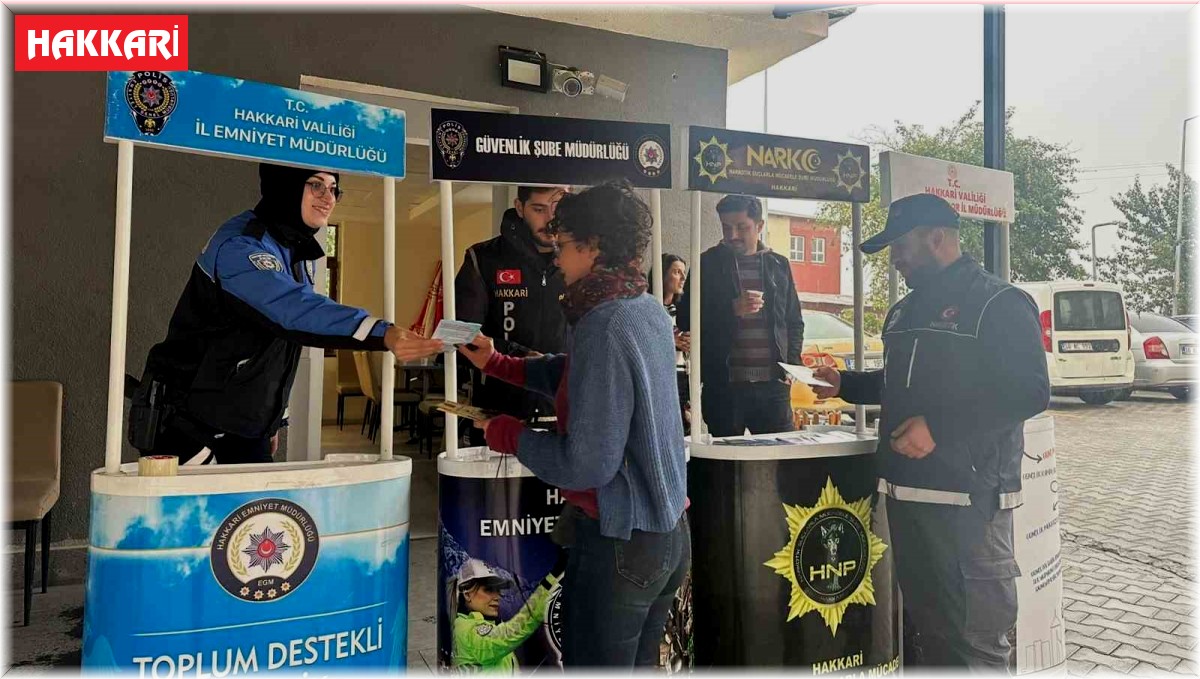 Hakkari polisinden öğrencilere uyuşturucu uyarısı