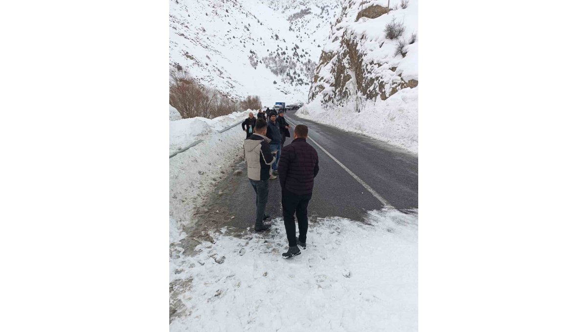 Hakkari-Van kara yoluna çığ düştü