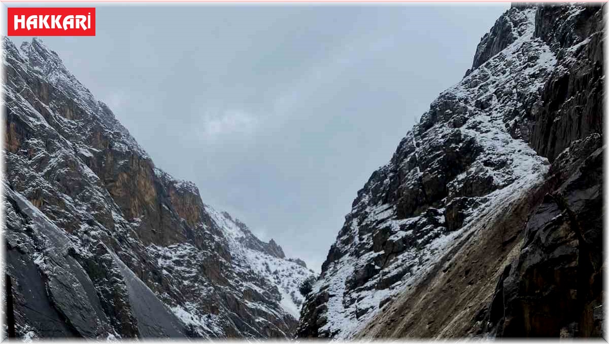 Hakkari-Van kara yoluna kaya düştü
