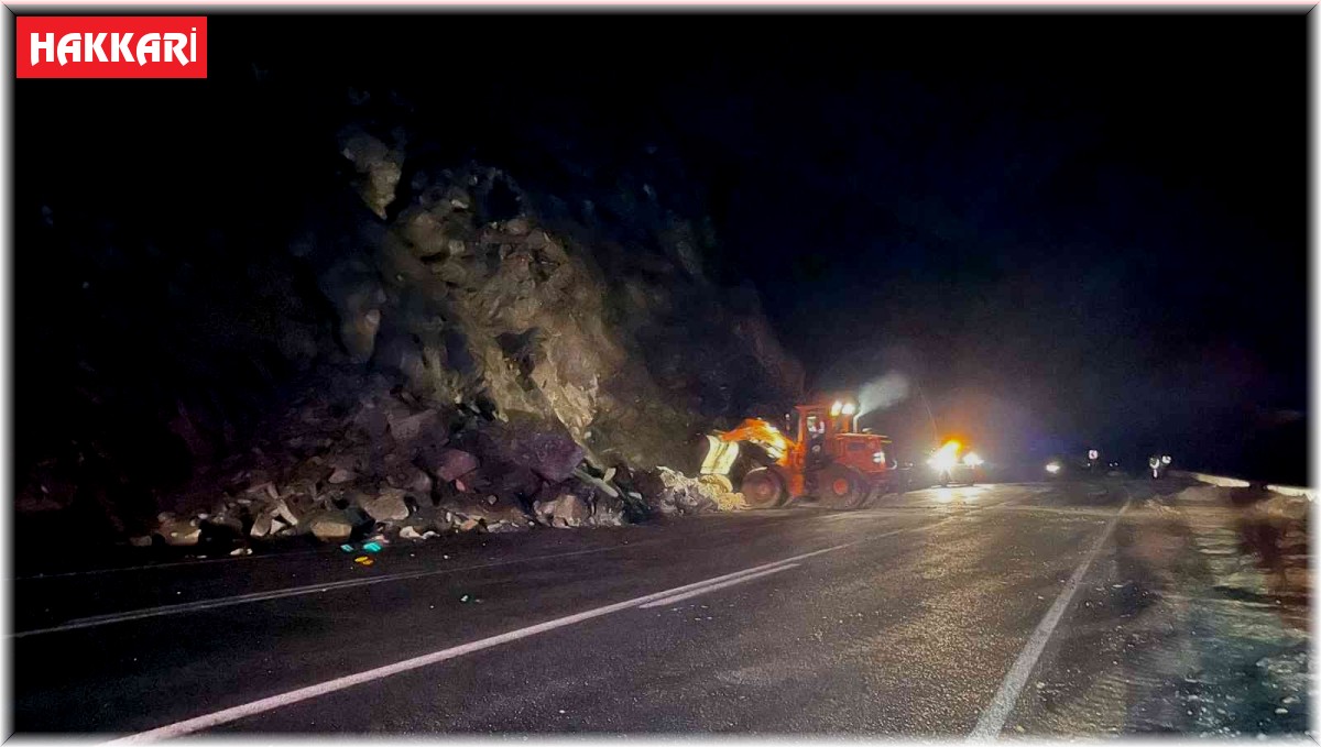 Hakkari-Van karayolunda kaya düştü: 2 yaralı