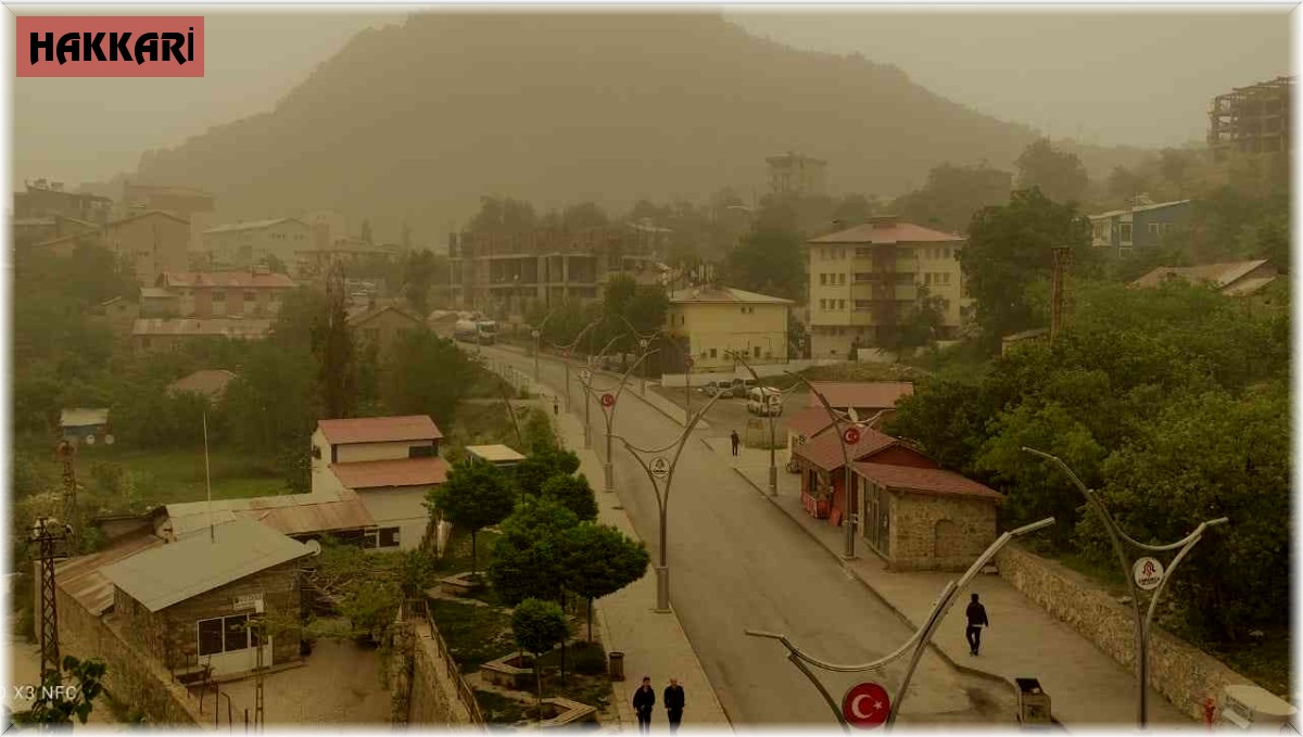 Hakkari'yi toz bulutu sardı